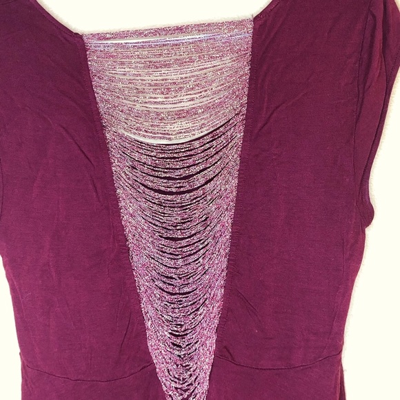 FREE PEOPLE burgundy sleeveless blouse - Picture 2 of 5